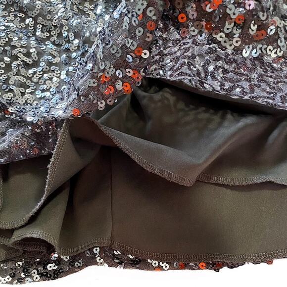 Gray Sequin Short Sleeveless Mini Dress by PINK COLLECTION ~ Women's Size LARGE - Picture 5 of 7